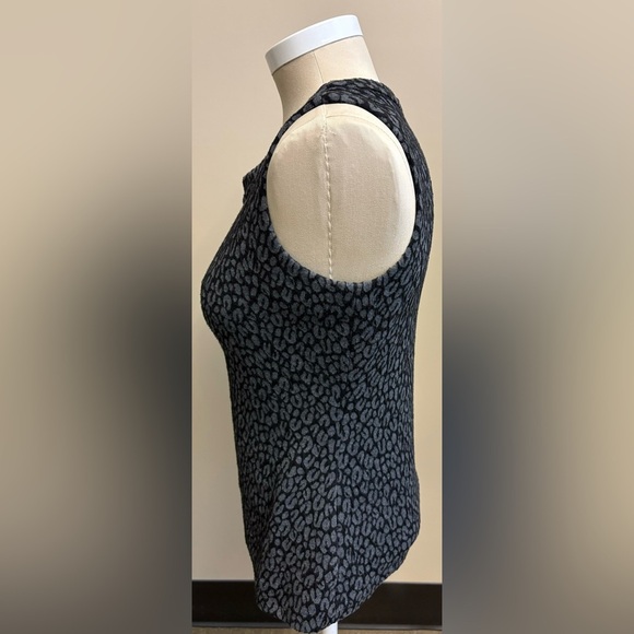 Calvin Klein grey leopard print sleeveless stretchy camisole top size Medium - Picture 3 of 10